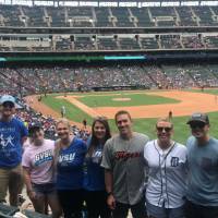 Alumni at the Texas Rangers baseball game